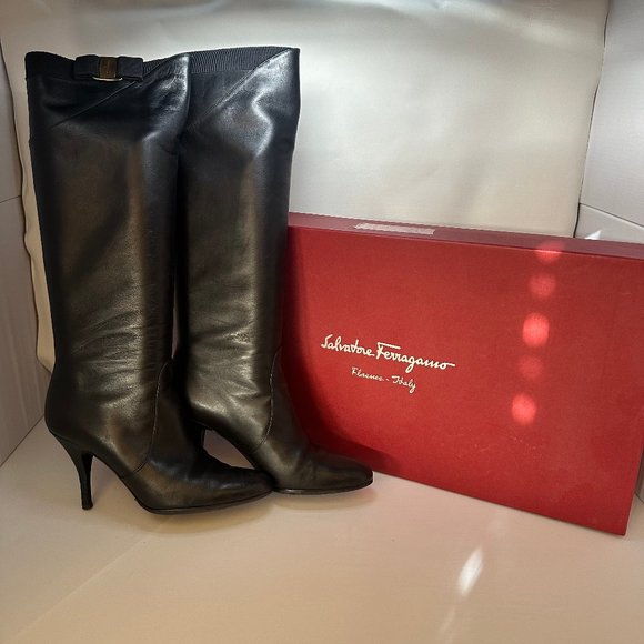 Ferragamo Knee High Boots - Picture 1 of 5